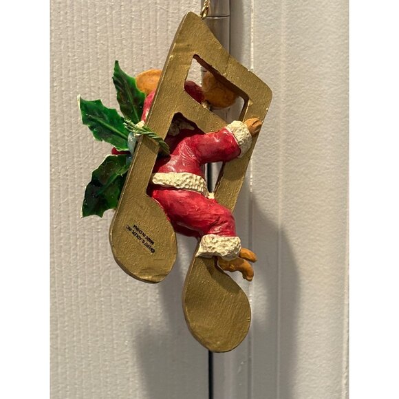 Kurt Adler Hole in the Wall Gang Santa Claus Mouse Ornament Musical Note - Picture 4 of 5